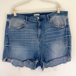 Comfortable Distressed Denim Shorts - Good American